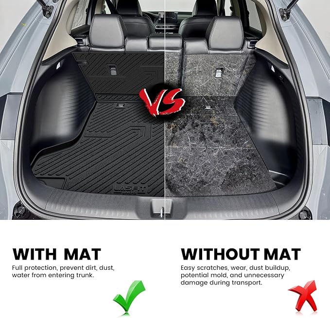 LASFIT Cargo Mat Mat for Honda HRV 2023-2027 & for Acura ADX 2025-2026 | Full Surround TPE Mats, Tall Walls, 3D Custom Fit, Non-Slip, Easy Clean, Tool-Free Install, Vehicle-Specific Accessories - Image 7