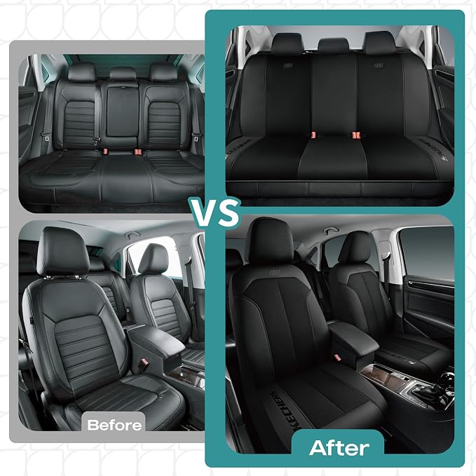 Skechers Car Seat Covers,GOGA Mat Oxford Cloth Seat Covers,Waterproof Car Seat Covers Front Seats,Automotive Universal Fit Seat Cover for Most Cars, Suvs, Trucks,Black - Image 6
