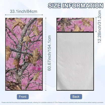 SEANATIVE Car Seat Towel Covers with Storage Bag Seat Post Workout Sweat Washable Cover for Car Towel for Dog Pet Workout Outdoor Sport Activities, Pink Camouflage Hunting Print - Image 7
