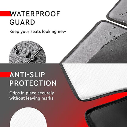 Helteko Carseat Protector with Thickest Padding, 2 Pack Auto Seat Pad from Waterproof & Stain Resistant for Child Baby , Kick Mat Material for Leather and Fabric Seat - Image 4