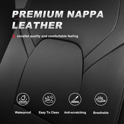 TTX LIGHTING Custom Fit Seat Covers for Dodge Ram 1500/2500/3500 2012-2026 | Heavy Duty Protection with Original Seat Pattern Waterproof Faux Leather Full Set for Truck Cab Flat Bench - Image 8