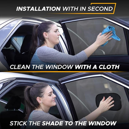 EcoNour Miniature Static Cling Window Shade for Car Sun Visor (2 Pack) | Windshield Sun Shade Static Cling for Driving Glare Shield | Cling Car Shade for Windshield |Glare Protection Accessories - Image 4
