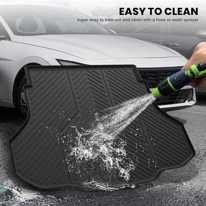LASFIT Cargo Mat for Hyundai Elantra 2021-2026 / Elantra N 2022-2026 | All Weather TPE Custom Fit Cargo Trunk Mat Accessories, Black - Image 6