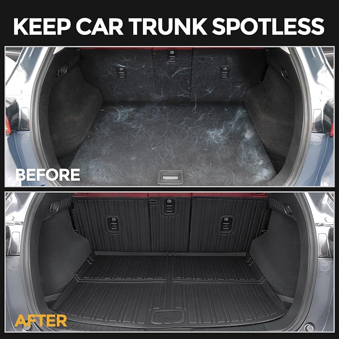 Floor Mats for 2017-2025 Mazda CX-5 Accessories | Full-Coverage Set with Cargo Liner & Backrest Protector, Odorless & Durable, All-Weather Protection, 3D Laser Fit - Image 7