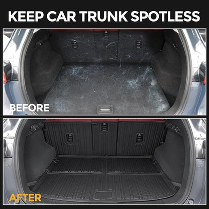 Floor Mats for 2017-2025 Mazda CX-5 Accessories | Full-Coverage Set with Cargo Liner & Backrest Protector, Odorless & Durable, All-Weather Protection, 3D Laser Fit - Image 7