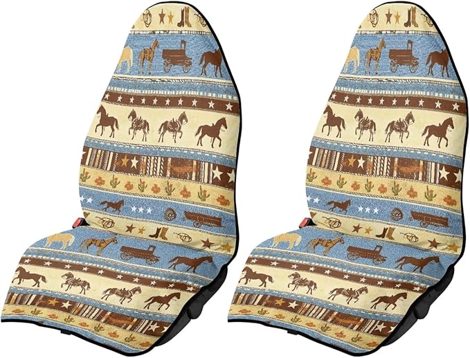 Aztec Western Horse Car Seat Towel Cover After Gym Sweat Carseat Protector for SUV Vehicle Sedan Truck Replacement Athletic Running Towel for Hiking Travel Beach by Unknown