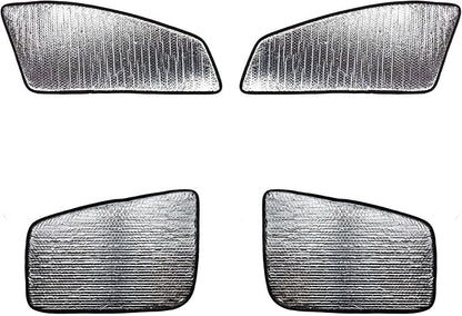 Custom Fit Car Side Window Sunshade for 2013-2019 Cadillac XTS - Set of 4 Front and Rear Window Sun Shades, Reflective UV Heat Shield, Real Aluminum Foil, Custom Cut by AutofitPro