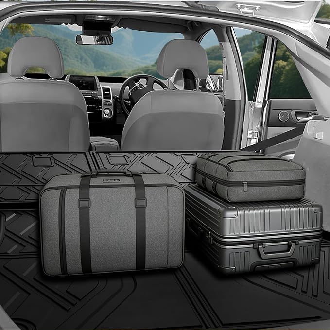 AOMSAZTO Cargo Mat & Backrest Mat Compatible with 2010-2014 Toyota Prius (Not Fit Plug-in, V or C Models): TPE All Weather Protection Anti-Slip Cargo Liner for 2014 Prius Accessories - Image 7