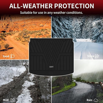 LASFIT Cargo Liner for Honda CR-V 2023-2026 (Gasoline & Hybrid & e:FCEV) | All Weather Custom Fit Anti-Slip Pet Friendly Easy Clean TPE Trunk Mat (Upper Position), Cargo Only Black - Image 6