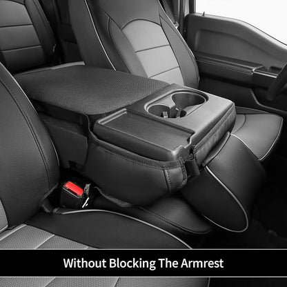 EKR F150 Seat Covers Custom Fit for(RegularCab) 2015-2020 Ford F150 XL/XLT & 2017-2022 F250/F350/F450 SuperDuty XL/XLT(First Row Only),Family & Pet Friendly,Waterproof-Faux Leather(Black/Gray) - Image 8