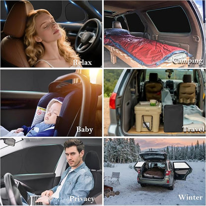 KMF Thicken Car Window Shades for Toyota RAV4 2019-2025 Accessories, 5th Gen RAV 4 Full Car Window Covers Sunshade for Windshield Side Rear,UV Block and Blackout Privacy for Car Camping Outdoor 8pcs - Image 7