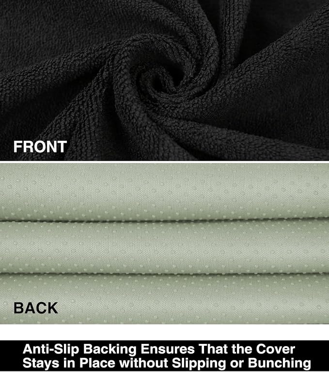 VSHIELD Waterproof Towel Car Seat Cover, Sweatproof Non-Slip Seat Protector, Universal Fit for Front Bucket or Rear Bench Seat of Cars, SUVs, Vans, Trucks, Compatible with Airbags and Armrests - Image 3