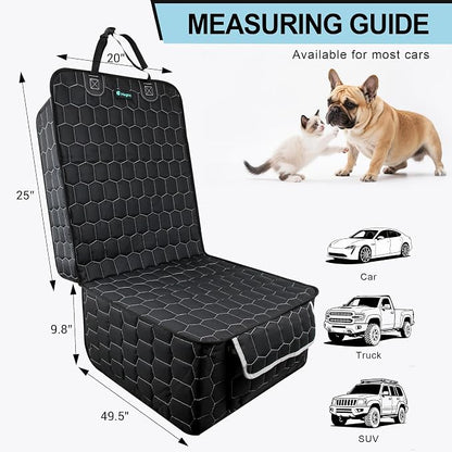 Meginc Front Seat Covers for Cars,Waterproof Car Seat Protector with Side Flaps 600D Fabric Front Seat Dog Cover for Trucks Vans SUVs Sedans, Non Slip Scratch Proof Seat Covers for Dogs in Car - Image 5