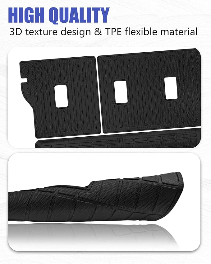 Cargo Liners Backrest Mat for Subaru Crosstrek 2016-2017 & XV Crosstrek 2013-2015 & Impreza 2012-2016 Accessories with Hook&Loop Rear Trunk Seat Back Cover Protector All Weather Split Liner - Image 4