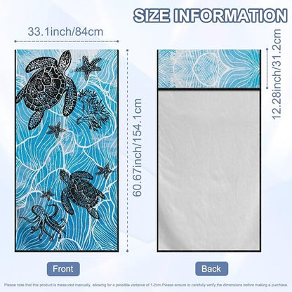 Sea Turtle Car Towel Seat Cover Breathable Car Seat Cover Protector with Storage Bag Cars Accessories Easy to Store for SUV Vehicle Sedan Truck - Image 7