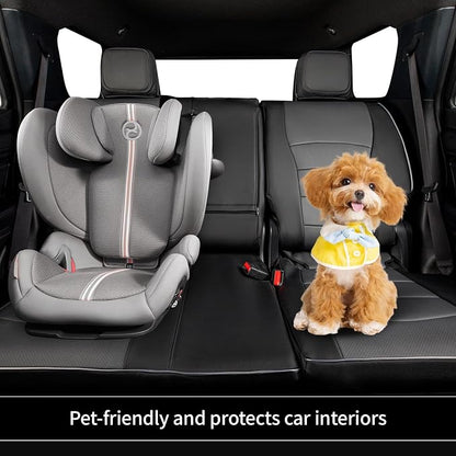 EKR Car Seat Covers Custom Fit for Toyota 4Runner(7 Seats) Full Set | for Toyota 4 Runner 2025-2026 Seat Covers for SUV Trucks,Airbag Compatible,Waterproof Pet-resistant,Faux Leather(Black/Gray) - Image 6