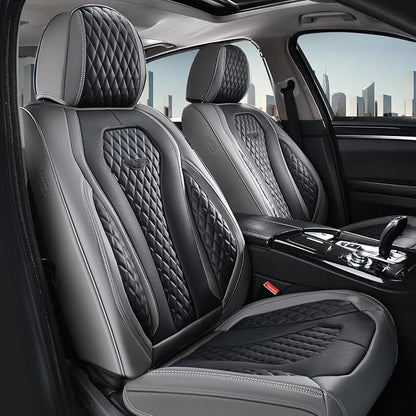 Coverado Car Seat Covers Full Set, Black Seat Covers, Automotive Car Seat Cover, Car Seat Cushion, Car Seat Covers Front Seats Back Seat Covers, Car Seat Protector Universal Fit Most Cars by COVERADOAUTO