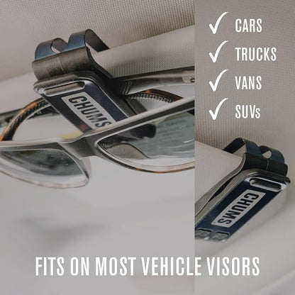 Chums Glasshopper Clip - Metal Sun Visor Glasses Holder for Vehicles - Car, Truck, or SUV Sunglasses Mount Attachment (Navy), 1 Pack - Image 3