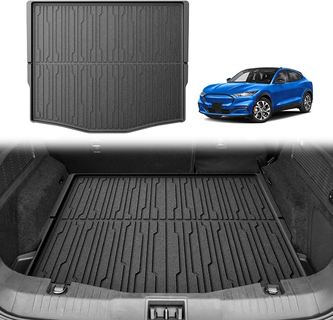 BestEvMod Vehicle Mat Cargo Liner Trunk Compatible with Mach-E 2026 2025 2024 2023 2022 2021Accessories All Weather Protection Heavy Duty Waterproof Easy to Clean Cargo Mat(Upgraded Trunk Liner) by BestEvMod