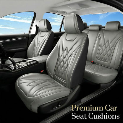 for Subaru WRX 2015-2025 2026 Car Seat Covers, Full Set, Gray | Luxury Full Coverage Leather Seat Protectors, Waterproof Breathable, Non-Slip, Easy to Install, Airbag Compatible, All-Season - Image 2