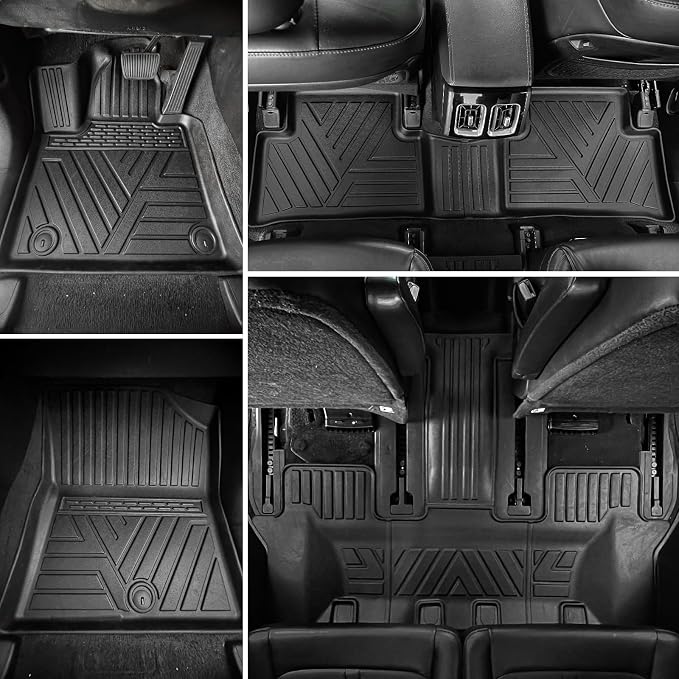 Rongtaod Floor Mats Set for 2021-2025 2026 Kia Sorento 6&7 Seats | Not for Hybrid, Trunk Mat Cargo Mat Cargo Liner TPE All Weather Back Seat Cover Protector 2024 Sorento Accessories - Image 3