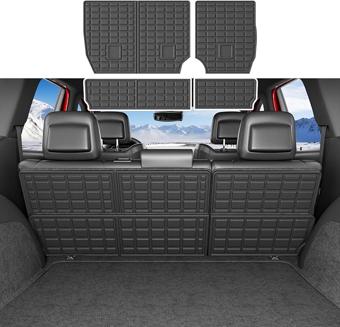 xipoqix Backrest Mats Compatible with 2011-2021 Jeep Grand Cherokee | Back Seat Protector Cargo Mat TPE Liner Replacement for 2011-2021 Jeep Grand Cherokee Accessories (Backrest Mats) by xipoqix