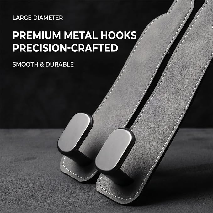 GoldenLife Headrest Hooks for Car, 2 Pack Premium Car Bag Hooks | Secure Heavy-Duty, Elegant & Universal Fit Car Hooks for Purses Handbags Grocery & Backpacks (Grey) - Image 2