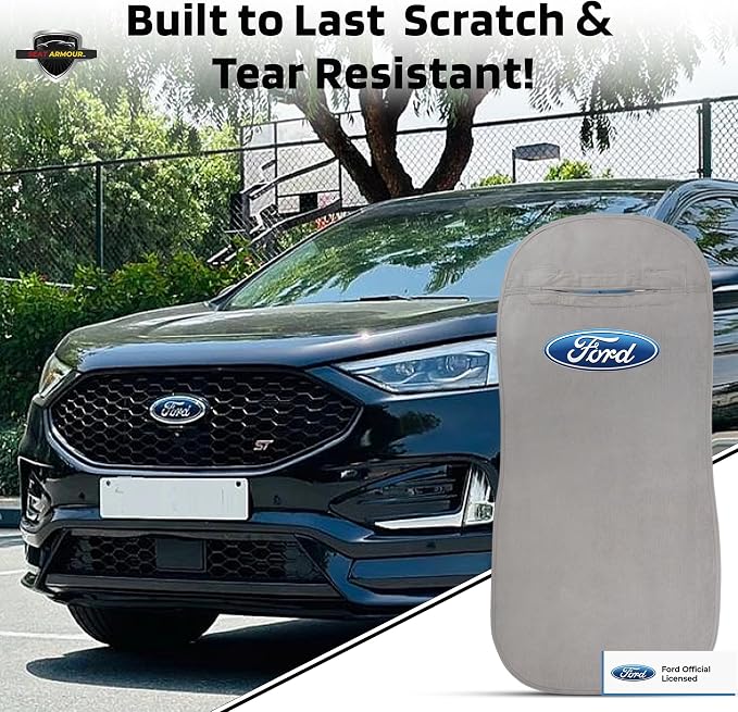 Seat Armour Seat Protector Towel for Ford – Soft Machine Washable Car Seat Cover Towel – Easy to Install, Multipurpose Car Seat Towel – Gray - Image 5