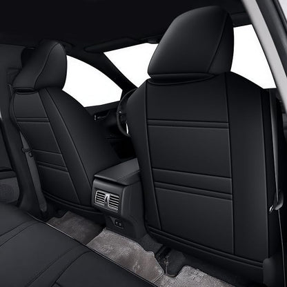 Custom Fit Seat Covers for Toyota Camry 2025-2026 XLE XSE Full Set | Black Seat Covers, Premium Faux Leather, Waterproof, Airbag Compatible, Easy to Clean, Factory-Style Fit, Interior upgrades - Image 4