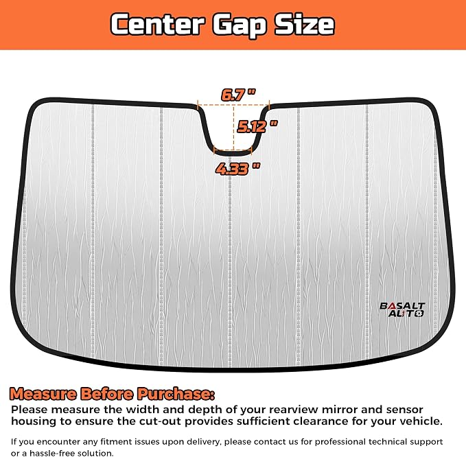 2017-2022 CR-V Windshield Sun Shade Compatible for 2017-2022 Honda CR-V Silver Reflective Foldable Front Sun Visor Sunshade Protector with Storage Bag Keep Interior Cool - Image 3