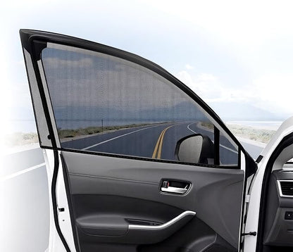 2 Pack Breathable Mesh Car Window Sun Shade Cover, 22.8"*24" | Car Window Screens, UV Protection Sunshade, Mosquito Net Curtain, Protect Privacy for Pets/Family by Unknown