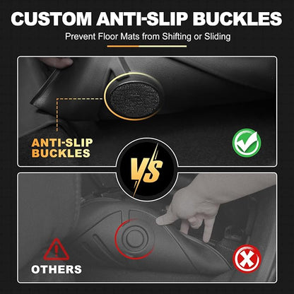 AOMSAZTO Floor Mats for Toyota Corolla Sedan 2020-2026 (NO Hatchback/Cross) | Custom Fit Floor Liners All-weather Protection Waterproof Easy to Clean Heavy Duty Non-Slip Rubber Corolla Accessories - Image 6