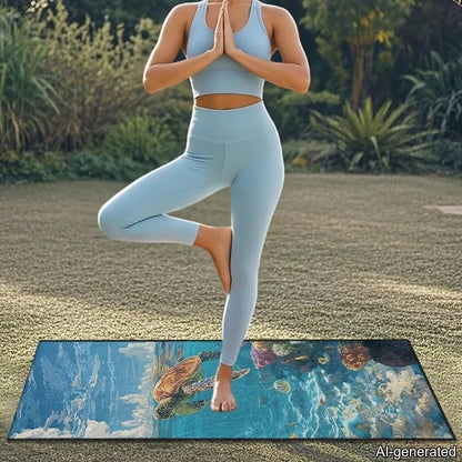 60 x 33 Inch Car Seat Covers Towel Sea Turtle Print Car Seat Protector Front Seats Only with Storage Bag Quick-Dry Sweat Towels for Gym Workout, Running, Swimming, Beach and Hiking - Image 8