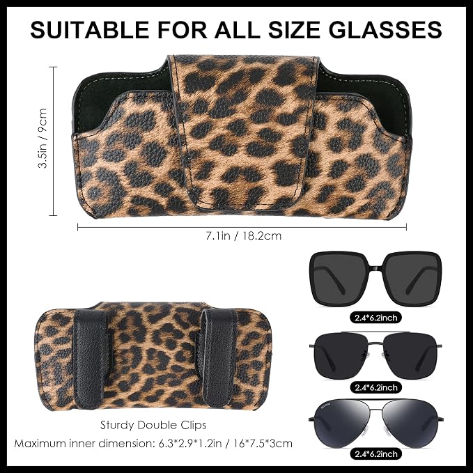 Sunglass Holder for Car Visor Glasses Case Non-Slip Clip Universal for Sunglasses Eyeglasses Car Interior Accessory - Image 6