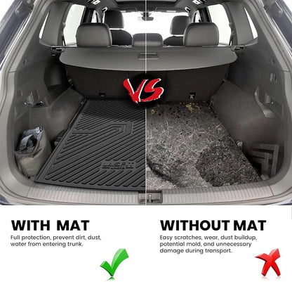 LASFIT Cargo Trunk Liner for Volkswagen Tiguan 2018-2024, 5-Seat | Custom-fit Premium TPE trunk tray Liner for 5-seat, all-weather cargo protection, Trunk Mat Trunk Liner, Easy to Clean - Image 5