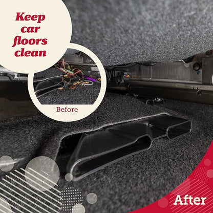 Lusso Gear Car Seat Gap Organizer - Pack of 2 - Prevents Items Falling & Seat Gap Filler - Universal Fit 0.5"-2" Slots & Automotive Use - Easy Clean Design for Auto Accessories - Gray Faux Leather - Image 6