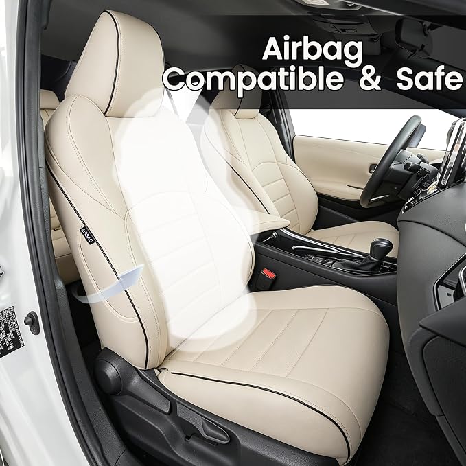 HKZ Customized Special seat Cover for Toyota Corolla (Beige, 2020-2022 Corolla XSE) - Image 4