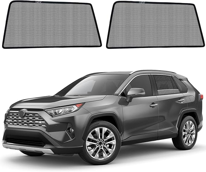 RAV4(2019-2024) Rear Side Window Shades - 2pcs Accessories for Baby | Breathable Mesh Car Privacy Window Covers, UV Protection and Heat Insulation for Road Trips, Napping, Camping - Image 8