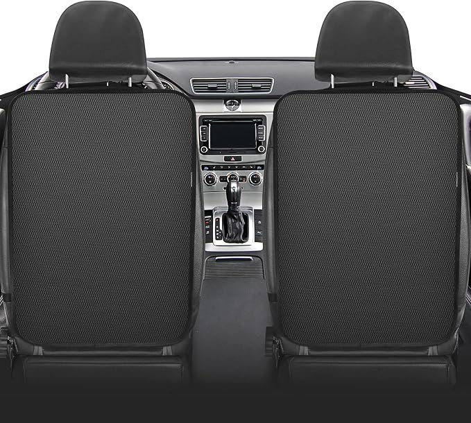 Meolsaek Kick Mats Back Seat Protector, Waterproof Oxford Seat Back Protector, Car Seat Back Protector for Kids, Back of Seat Protector for Kids Feet Car Seat (Black A -2pc) - Image 8