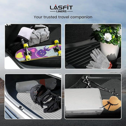 LASFIT Cargo Mat for Kia EV6 2024 2023 2022 | All Weather TPE Custom Fit Cargo Trunk Mat Accessories, Black - Image 8