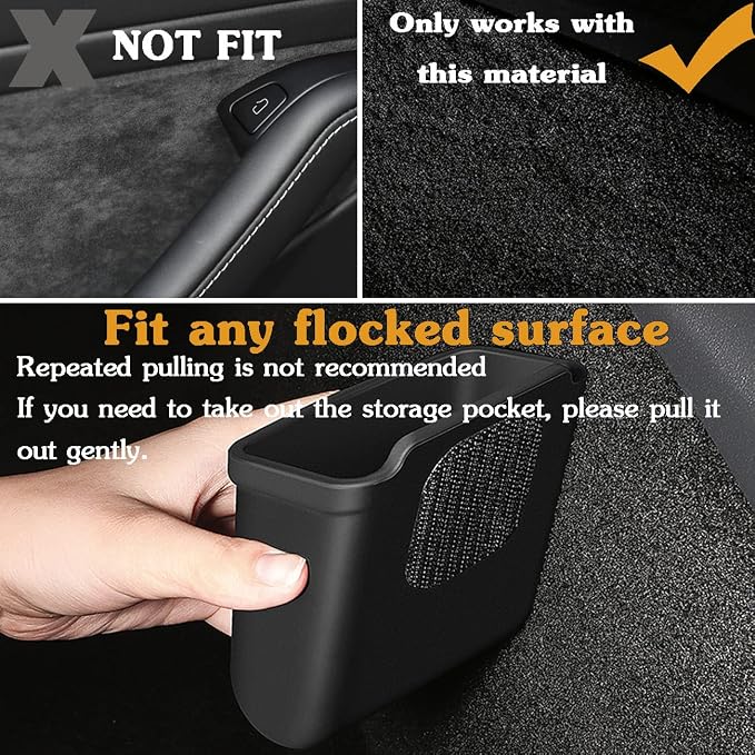 for Tesla Model 3 Model Y Accessories Center Console Organizer Tray Storage Box Cell Phone Pocket Silicone Hook Bag Sunglasses Holder Coin Case for Flocking - Image 3