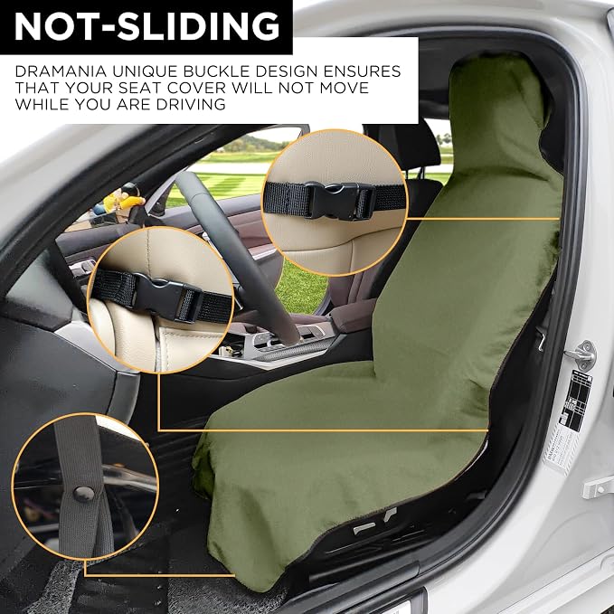 Waterproof Car Seat Cover Towel | Sweat-proof, Universal Fit for SUV & Truck, For Gym, Yoga, Pets, Workout, Beach, Microfiber Fabric, Machine Washable - Image 4