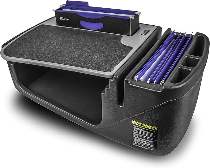 AutoExec Efficiency FileMaster Car Desk for Your Vehicle Workstation and Mobile Office with 400 watt Power Inverter by AutoExec