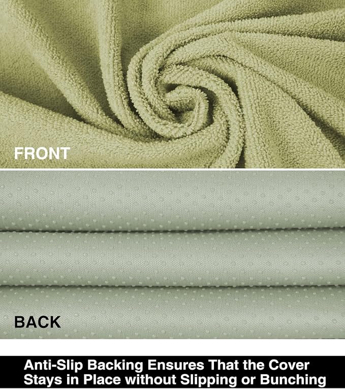 VSHIELD Waterproof Towel Car Seat Cover, Sweatproof Non-Slip Seat Protector, Universal Fit for Front Bucket or Rear Bench Seat of Cars, SUVs, Vans, Trucks, Compatible with Airbags and Armrests - Image 3