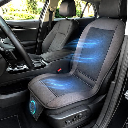 ZONETECH Black Cooling Car Seat Cushion 4-Pack 12V Automotive Adjustable Temperature Comfortable Car Seat Cooling Pad, Cooling Car Seat Cover for Car SUV Truck Universal Fit - Image 9