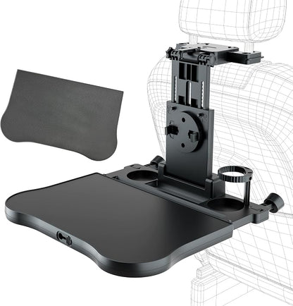 Car Seat Tray Foldable Back Seat Food Table for Kids, Rear Passenger Seat | Car Desk for Laptop with Cup Holder Phone Holder Non-Slip Mat, Working on the Road, Car Food Tray for Eating, Working, Travel by FANXINCARACCESSORIES