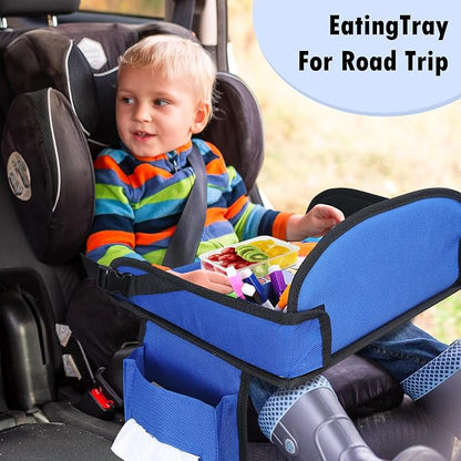 Kids Travel Tray, Toddler Road Trip Essentials With Drawing Kit | Road Trip Essentials Accessories Lap Tray with iPad Holder Stand & Dry Erase Board as Travel Gifts for Kid,2PC - Image 10