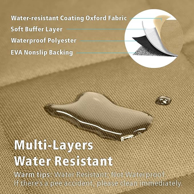SUV Cargo Liner for Dogs - Water Resistant Trunk Cover for Midsize SUVs | Pet Cargo Cover with Bumper Flap Protector, Non-Slip Car Trunk Mat, Dog Car Seat Cover Prevents Scratches Pet Hair Mud Dirt - Image 4