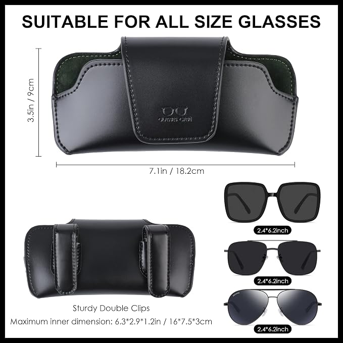 Sunglass Holder for Car Visor Glasses Case Non-Slip Clip Universal for Sunglasses Eyeglasses Car Interior Accessory - Image 6