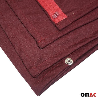 OMAC 54" x 71" Cab Divider Van Cabin Curtain Campervan Kit Red - Image 8